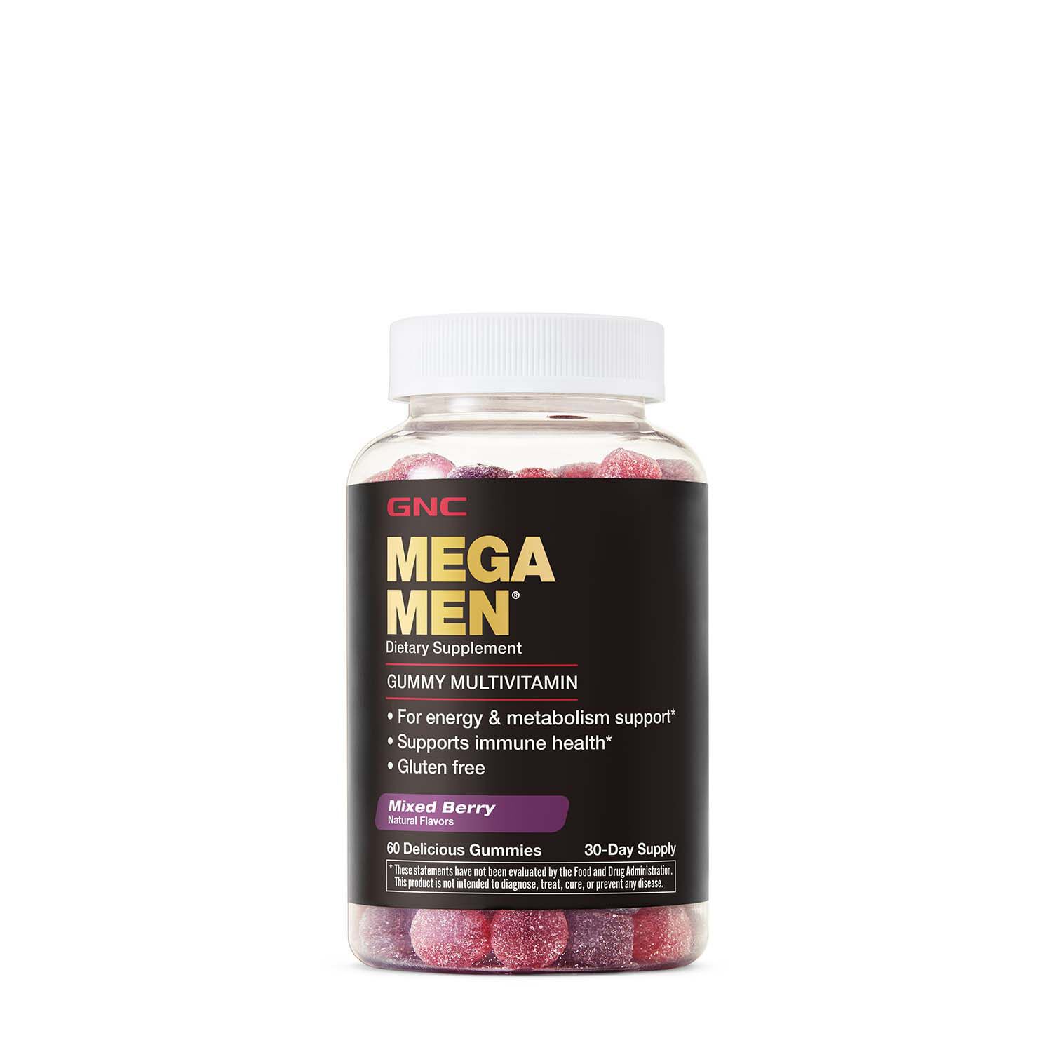 Mega Men&reg; Gummy Multivitamin - Mixed Berry - 60 Gummies (30 Servings)  | GNC